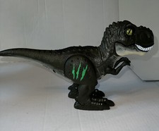 ZURU Robo Alive T-Rex Green Dinosaur Robotic Walking Roaring Working 12" x 7 W