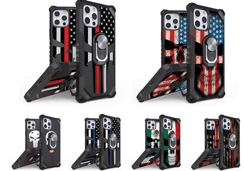 For iPhone 12 mini pro max Shockproof Removable Ring Kickstand Case Cover - Picture 1 of 18