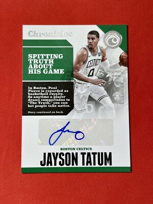 Jayson Tatum 2017-18 Chronicles Rookie RC Auto Autograph Silver /199 *SSP*