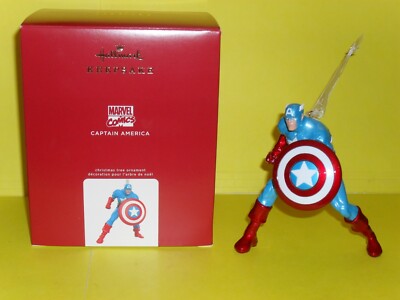 2020 Hallmark Marvel Comics Captain America Premium Metal Ornament SDB w/ Price | eBay
