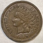 1908 Indian Head Cent Almost Uncirculated AU Coin, Rim Issues #14515