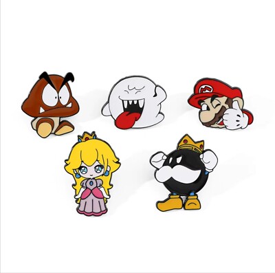 Assorted Mario Party Super Mario (Unofficial) Characters Brooches Hat/Lapel Pins