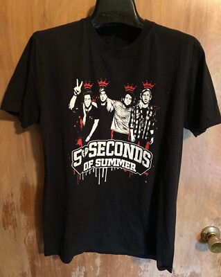 5 Seconds Of Summer Sounds Live Feels Live 2016 Concert Tour T Shirt Size Medium