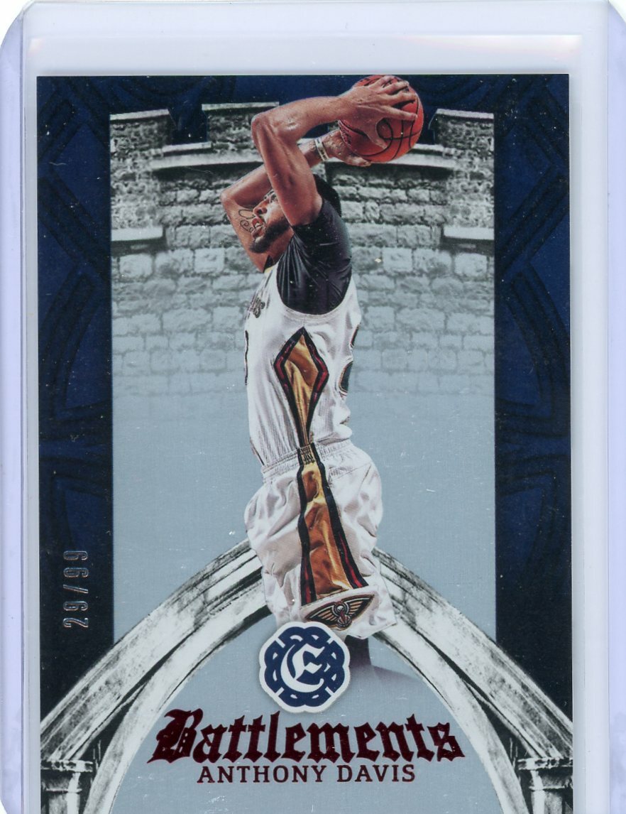 Anthony Davis 2016/17 Panini Excalibur Battlements SSP # 29/99 