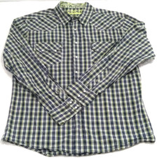 Cinch Modern Fit Men's Large Shirt Plaid Pearl Snap Western Cowboy Multicolor
