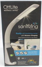 OttLite Wellness Purify LED Sanitizing Lamp with Wireless Charging White New