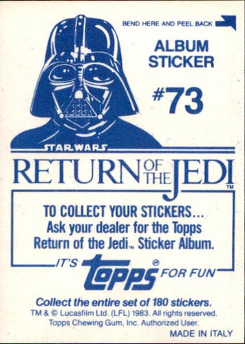 Star Wars ROTJ Trading Card Sticker Album Complete Your Set You Pick 1983 Topps - Bild 147 von 355