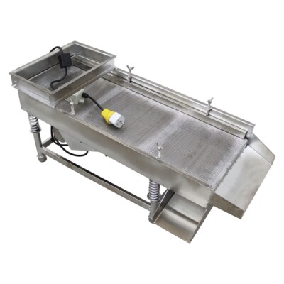 2mm Mesh Full Stainless Steel Linear Vibrating Screen 110V 33.5*16.14*15.75in