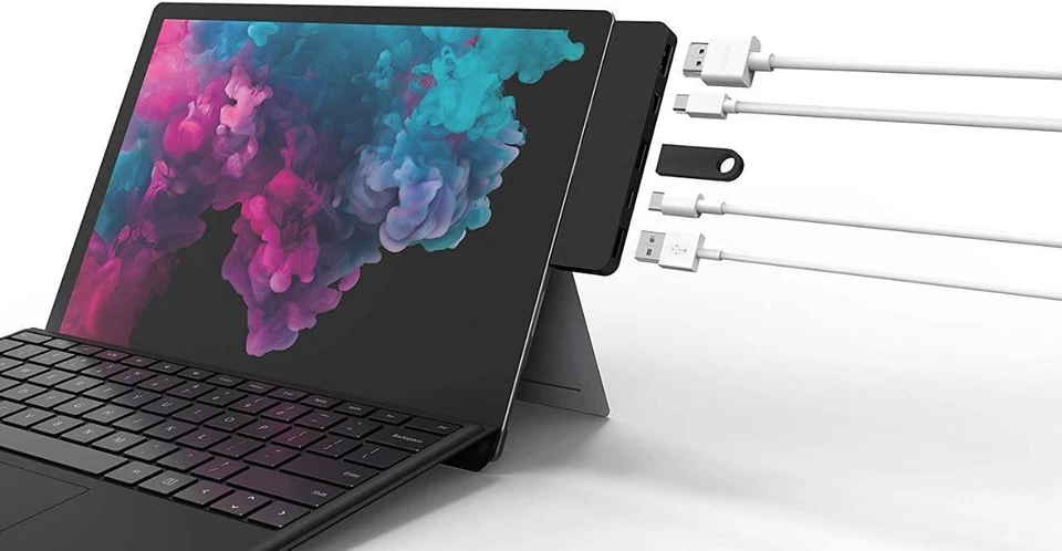 HyperDrive USB-C Hub 5-in-2 for Surface PRO 4/5/6 - HD125-BLACK - Image 2 of 4