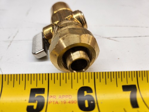 Dahl 3/4" Female Solder x 5/8" Compex Brass Quarter Turn Valve Brand New - Picture 2 of 2