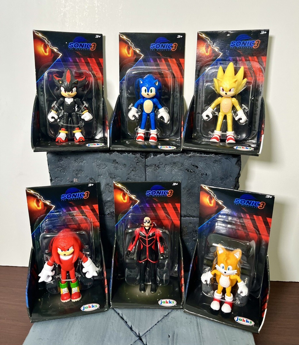 Sonic 3 Movie 2.5” Set-SONIC, IVO ROBOTNIK, SHADOW, KNUCKLES