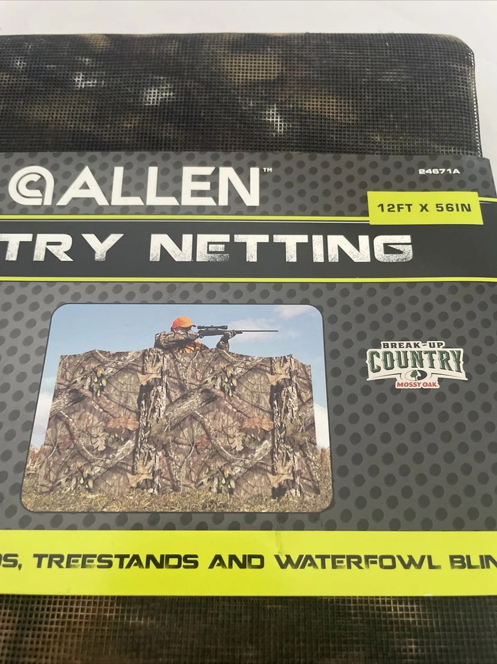 Allen Camo Netting Hunting Blind Conceal MOSSY OAK Break-Up Country 12'x56" - Image 2 of 4