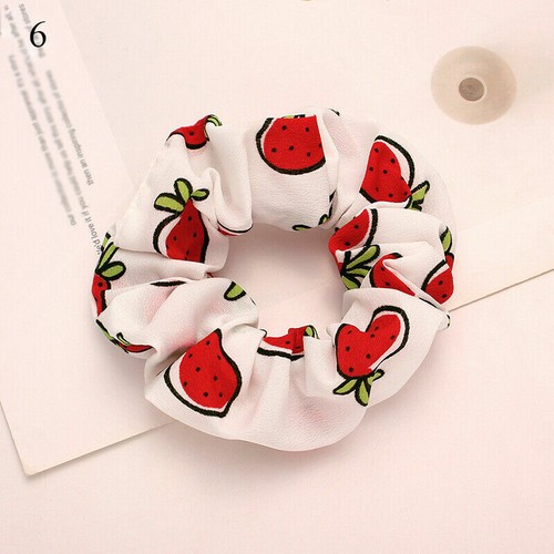 Women Girls Elastic Scrunchies Ponytail Hair Rubber Band Flowers Hair Rope Rings - Picture 46 of 68