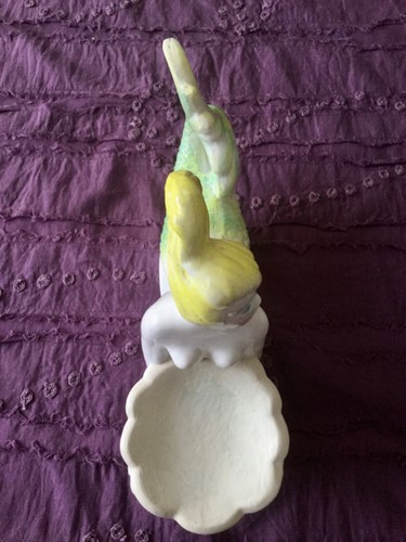 VTG MERMAID CHALKWARE SOAP DISH. 1970s. 9.5" LONG. RARE PIECE. FLAWLESS BEAUTY - Picture 7 of 10