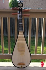 DUNHUANG Pipa, Chinese Lute - Professional Hardwood Pipa With Case -