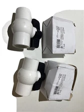 8pk  3/4" Inch PVC Ball Valve Inline Socket FNPT Slip x Slip Schedule 40 An 80
