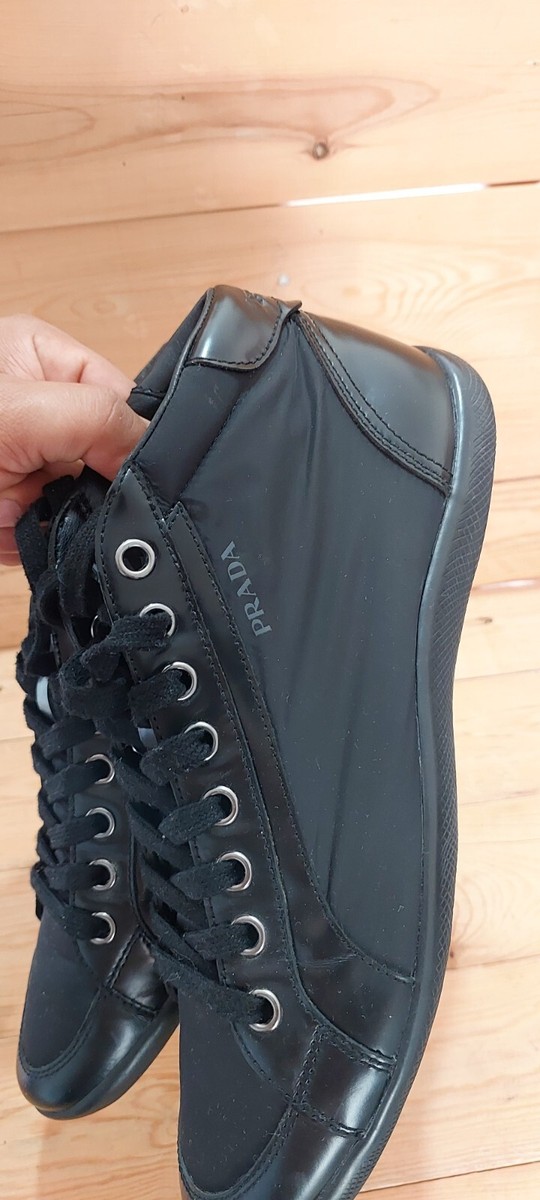 PRADA High top sneakers black size 9 US / 8 Uk / 42EU prada Black