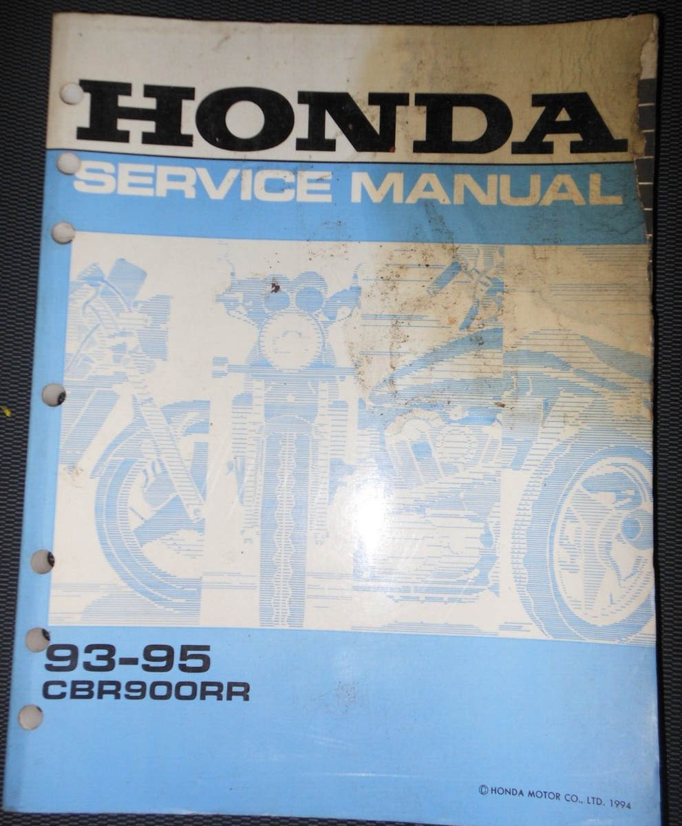 ホンダCBR900RR1993サービスマニュアル OEM Honda Service Manual 93-95 CBR900RR | eBay