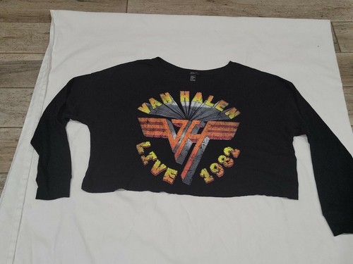 Van Halen crop top long sleeve shirt 