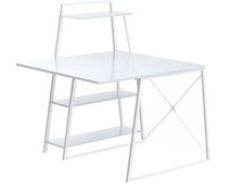 Computer Desk with Storage Shelf Study Writing Table Home Office Workstation