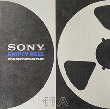 Sony 10" Empty Metal Reel, Classic 3 Window Silver, Original Box Bag