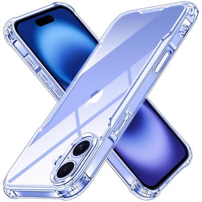 Hülle für iPhone 16 Plus Schutzhülle Anti Shock Handy Case Transparent Cover