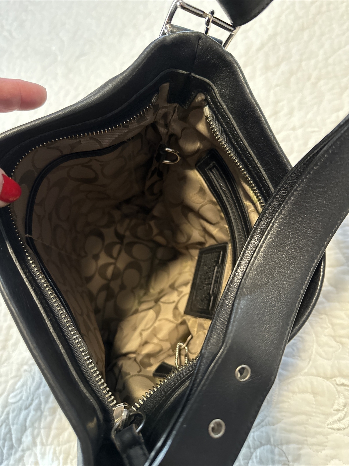 Authentic COACH #9186 Legacy Soho Bucket Bag Black Le… - Gem