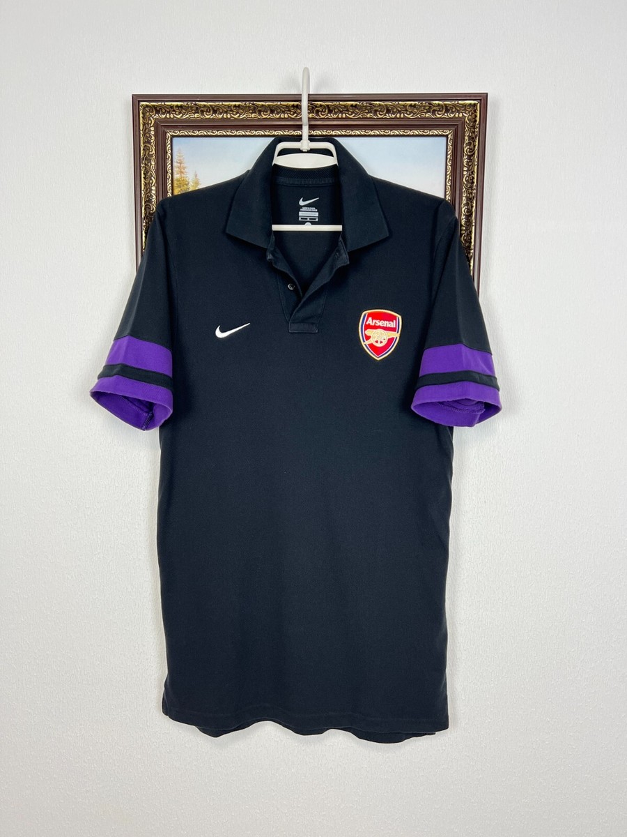 Vintage Nike Arsenal Football Shirt Soccer Polo Gunners