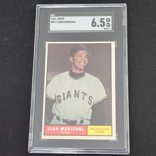 1961 Topps Juan Marichal #417 SGC 6.5 Rookie HOF Sharp