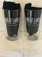 2 Great Lakes Brewing Company Pint Glasses Cleveland Indians Baseball 2020