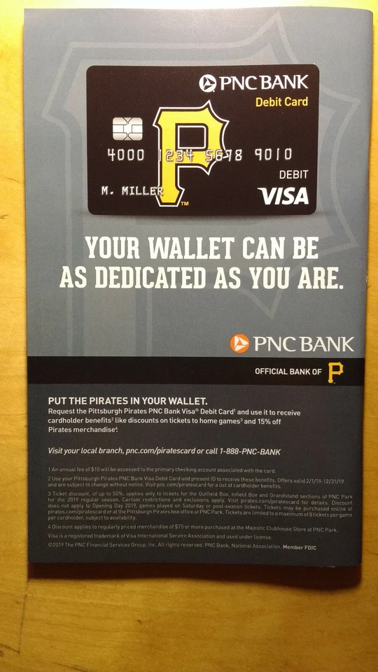 *NEW* 2019 Pittsburgh Pirates First Pitch Issue 3 Melky Cabrera A's Rangers - Image 2 of 3