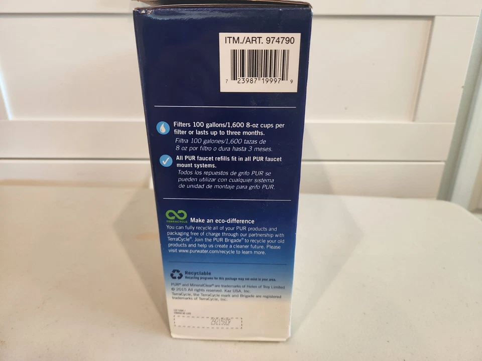 7 PACK: Genuine PUR MAXION Water Faucet Filter Replacement RF-9999 Mineral Clear - Image 4 of 4