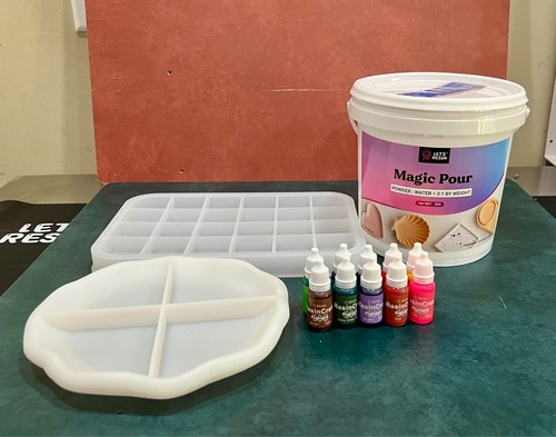 Resin Casting Powder - Resin Crete Pigments - Silicone Plate & Tray Molds