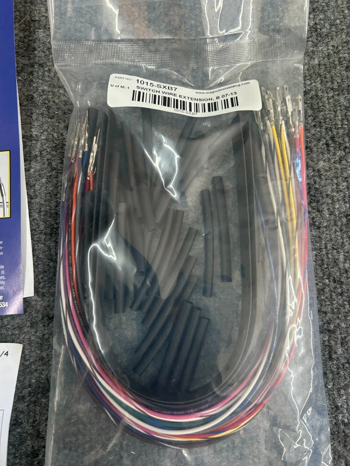 Kit de cables de manillar Harley 08-13 Touring Magnum Sterling Chromite II ABS 12"-14" Foto 2 de 4