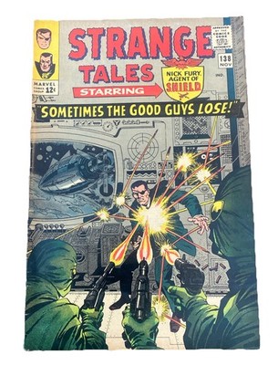 STRANGE TALES #138 SOMETIMES THE GOOD GUYS DIE MARVEL Nick Fury Dr Strange