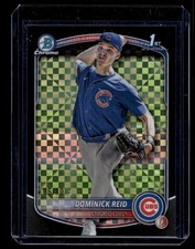 2025 Bowman Draft Chrome Prospect Black X-Fractor Dominick Reid 06/10 Chicago