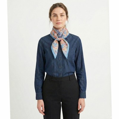 Echo Damen Schal Mehrfarbig 110x35 100 Seide Blumen Schal Halstücher