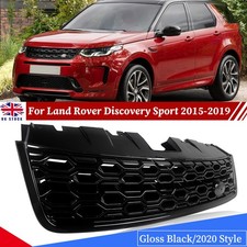 FOR LAND ROVER DISCOVERY SPORT GLOSS BLACK 2020 LOOK FRONT GRILLE 2015-2019 UK