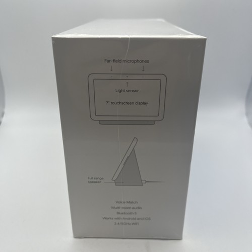 Google Home Hub mit integriertem Google Assistant, Kreide (GA00516-US) Neu Versiegelt - Bild 2 von 5