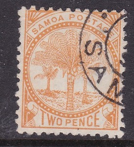 SAMOA  ^^^^^1890   sc#13c used  CLASSIC   @@  rum603samoa
