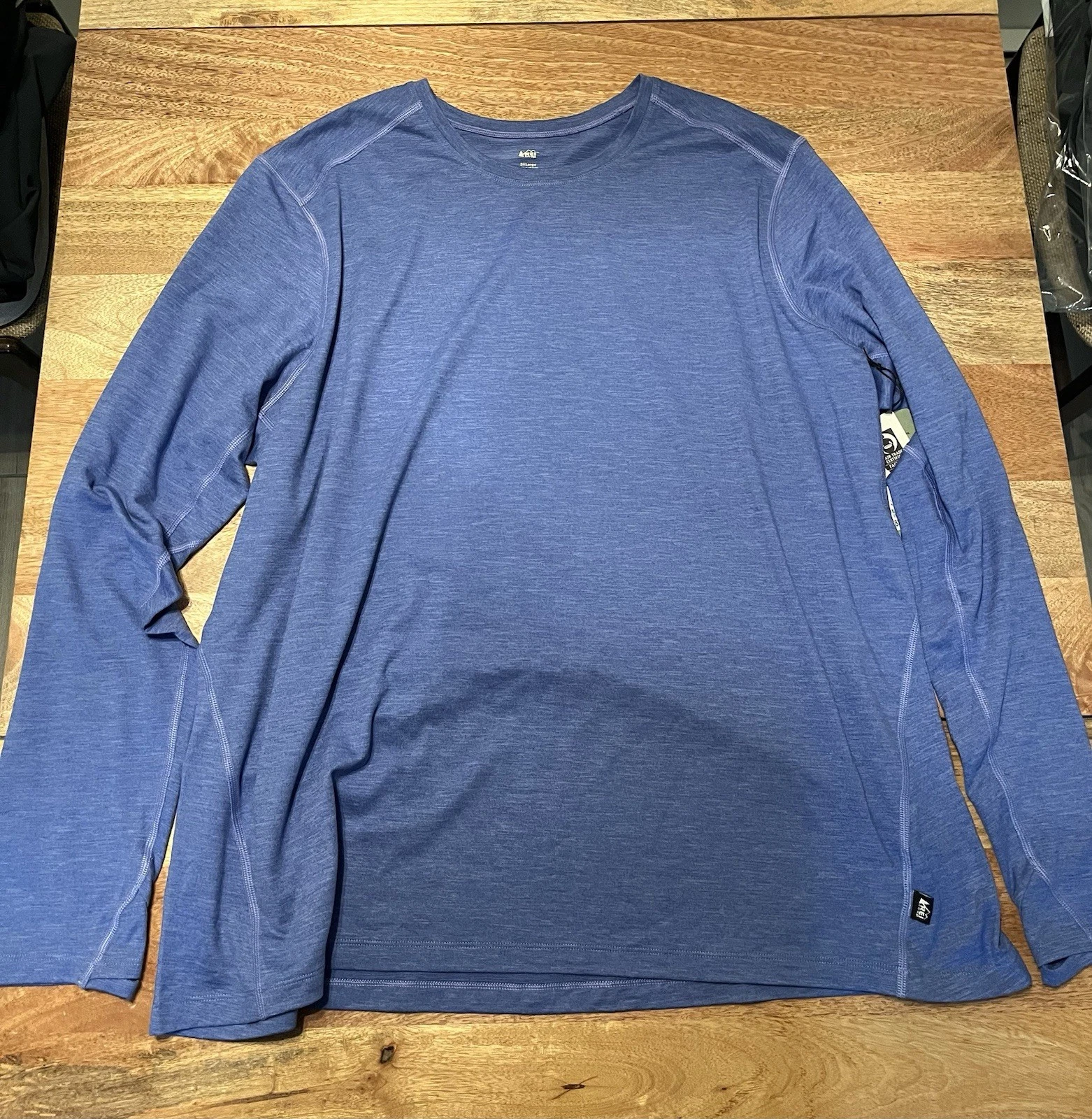REI Co-op Midweight Base Layer Shirt Mens 3XL Astral Purple Long Sleeve NWT