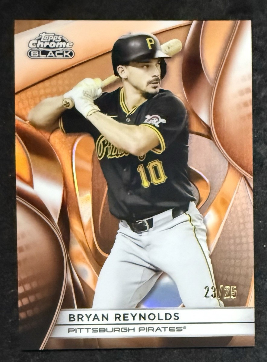 2025 Topps Chrome Black Bryan Reynolds Orange Refractor /25