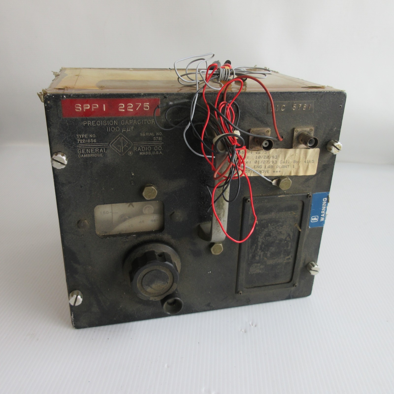 Vintage General Radio Precision Capacitor Type 722-856 1100 Untested AS IS