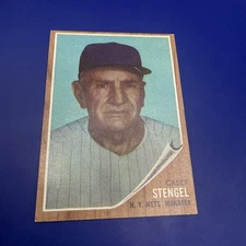 1962 Topps Casey Stengel #29 New York Mets Stunner Sharp