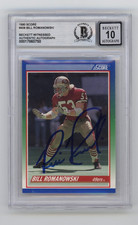Bill Romanowski 1990 Score #408 RC Signed Beckett BGS 10 Auto 49ers