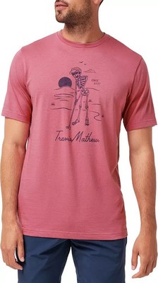 Travis Matthew Size S - Lost Weekend Golf Skeleton Cotton Graphic T-Shirt