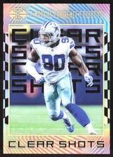 7403J 2019 Panini Illusions #CS-DE DeMarcus Lawrence Clear Shots Gold #/399