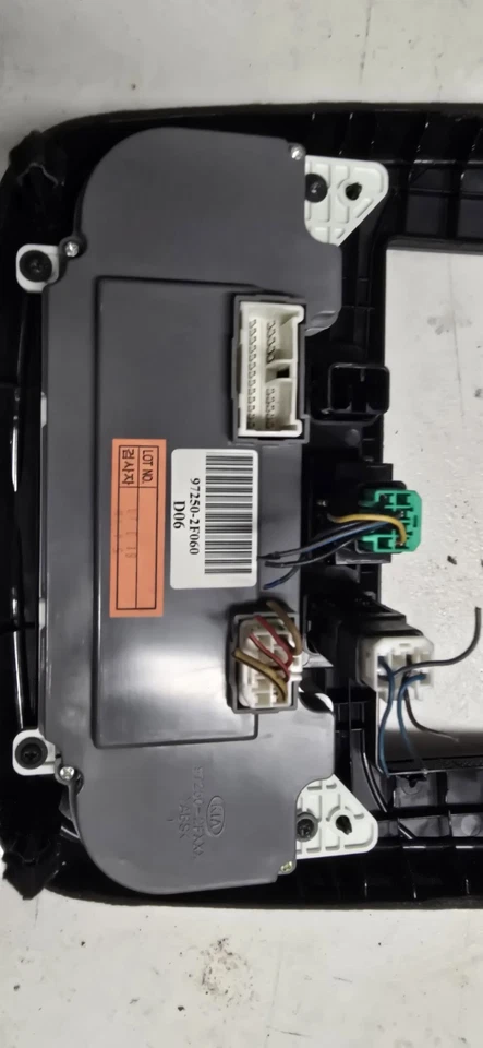 KIA SPECTRA 07-09 2007 2008 2009 embellecedor de tablero control de clima radio bisel negro Foto 4 de 4