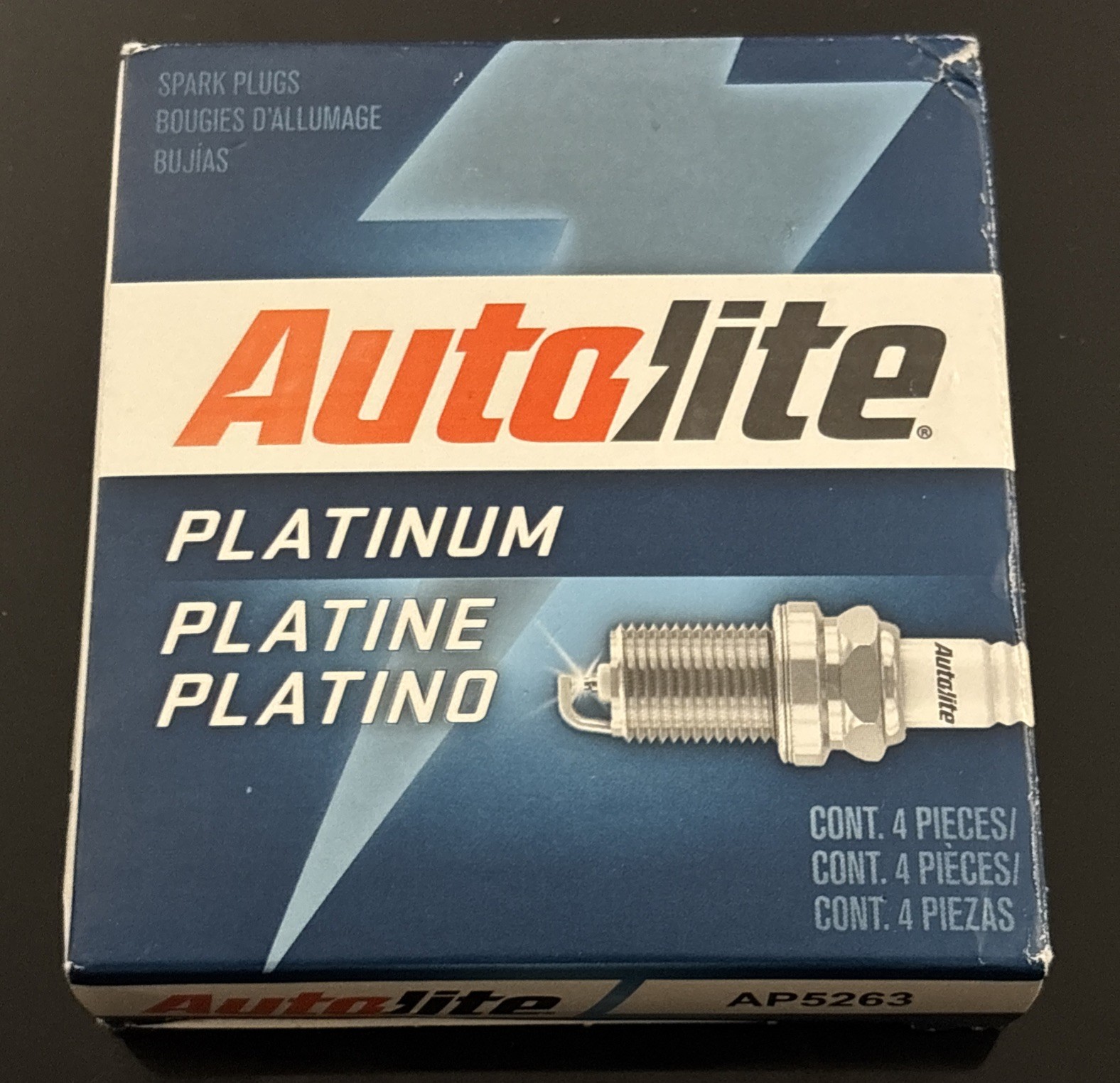 Autolite Platinum Spark Plugs 4 Pack AP5263 Pack of 4 Plugs
