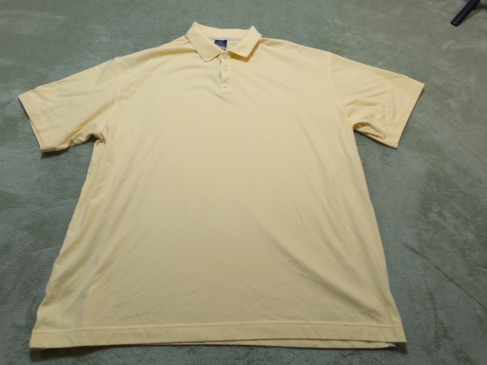 Shirt Mens Xxl Yellow Dri-fit Short Sleeve Polo Swoosh Perfo